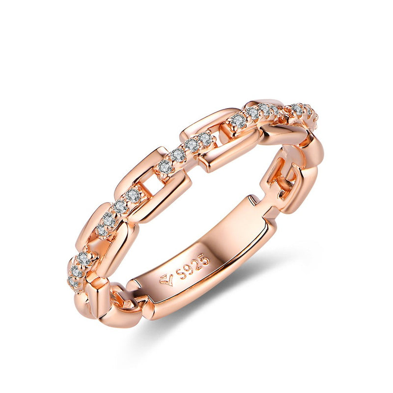 women's sterling silver moissanite ring, view 2 - MRSLM