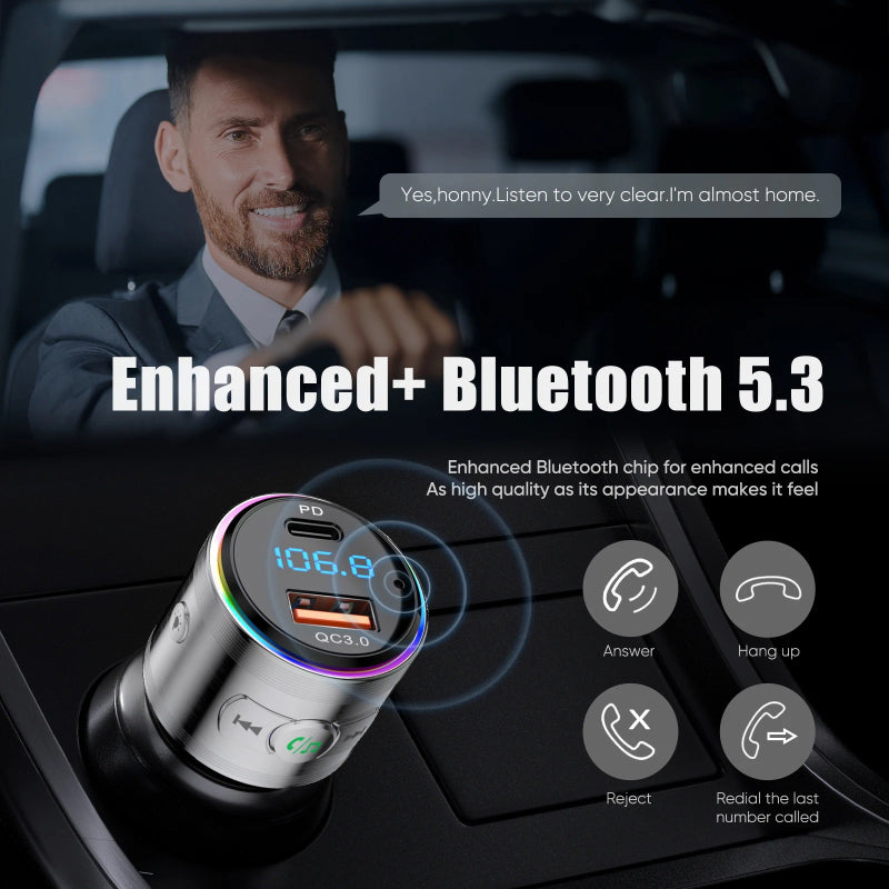 Bluetooth 5.3 FM transmitter, view 5 - MRSLM