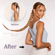 synthetic braided ponytail hair extension, view 7 - MRSLM