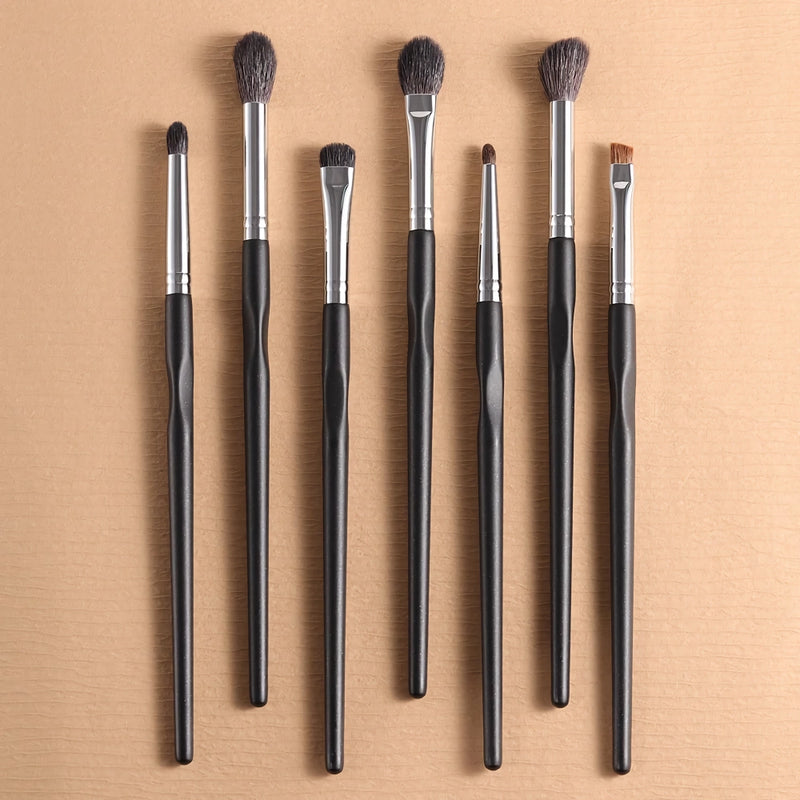 7-piece premium eye makeup brush set, view 2 - MRSLM