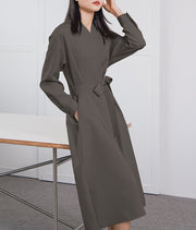 women's long sleeve loose dress, view 7 - MRSLM
