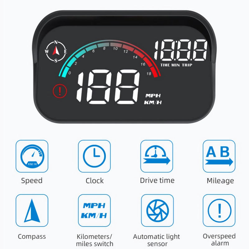 universal car HUD head-up display, view 7 - MRSLM