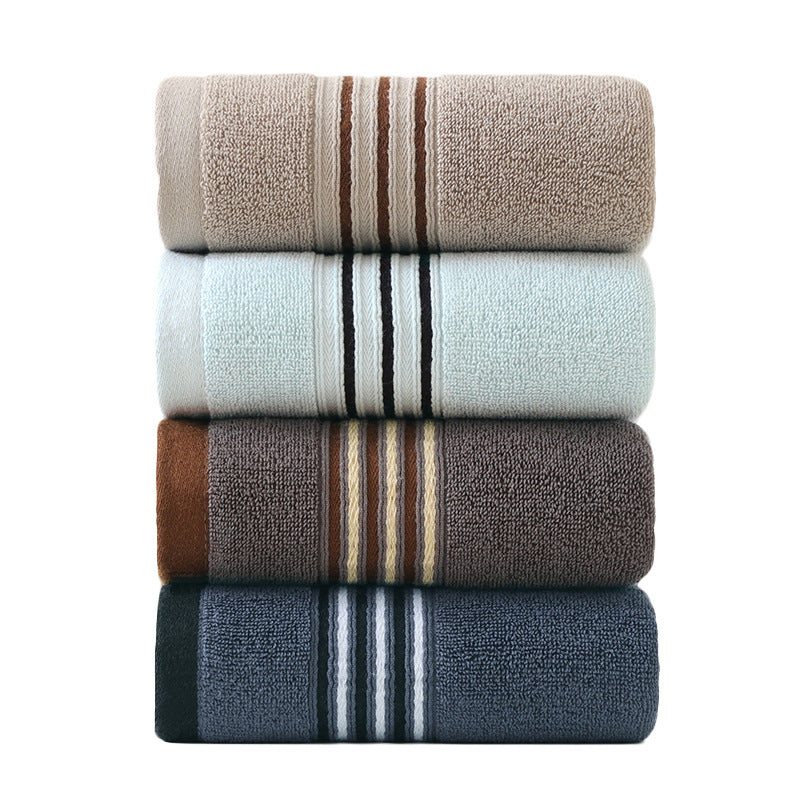 cotton striped towel, view 9 - MRSLM
