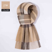 Men's plaid wool scarf, view 22 - MRSLM