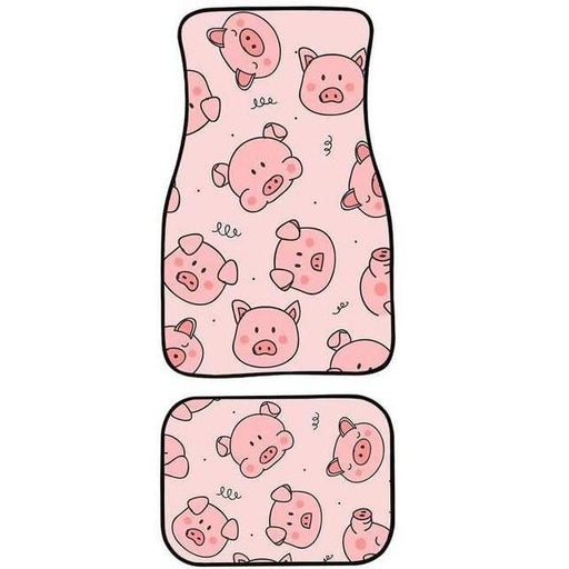 pink pig waterproof car floor mats - MRSLM