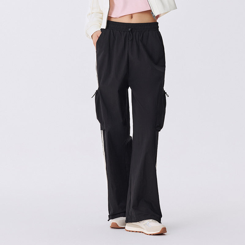 drawstring wide leg pants, view 5 - MRSLM
