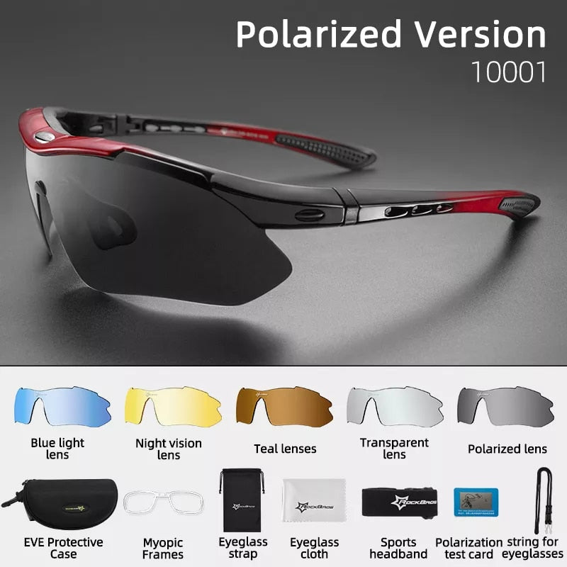 polarized cycling sunglasses, view 3 - MRSLM