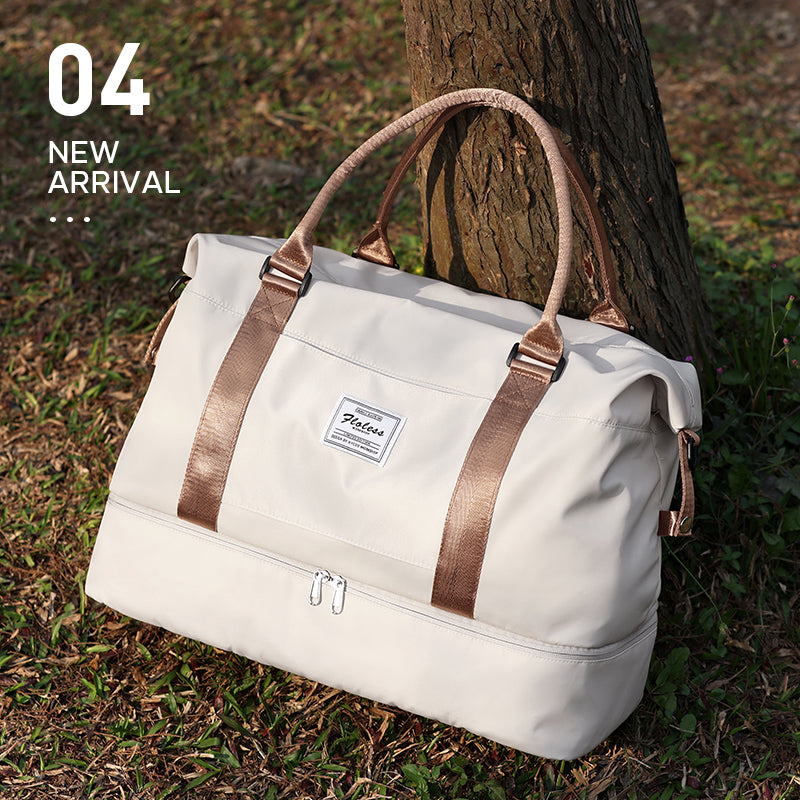 women's weekender bag with shoe compartment, view 4 - MRSLM