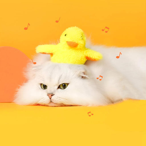 yellow duck cat toy - MRSLM