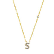 letter pendant necklace, view 29 - MRSLM