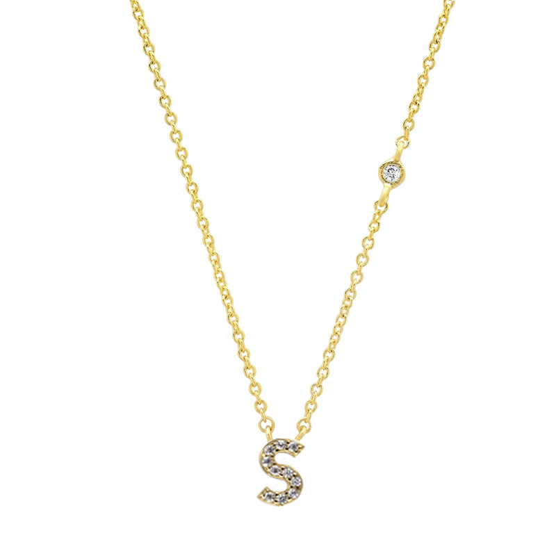 letter pendant necklace, view 29 - MRSLM