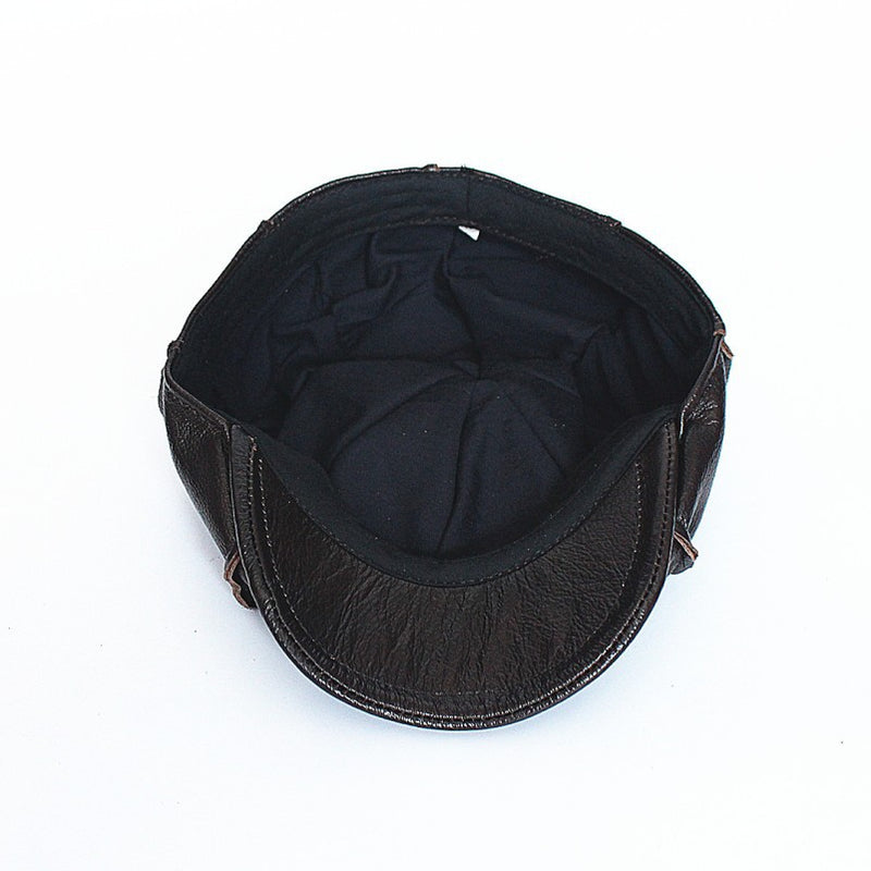 first layer cowhide beret, view 4 - MRSLM