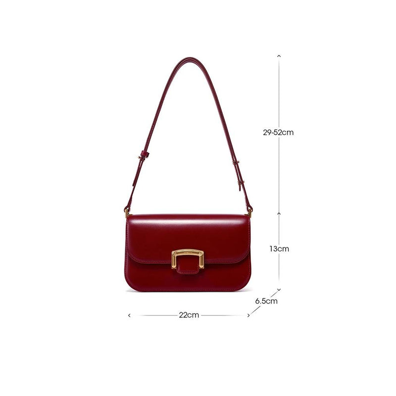 women's split leather crossbody shoulder bag, view 11 - MRSLM