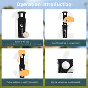Portable golf ball washing machine, view 5 - MRSLM