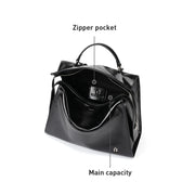 leather travel backpack, view 8 - MRSLM