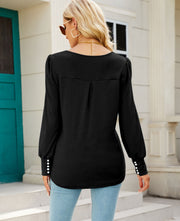 square neck button-up long sleeve jersey, view 8 - MRSLM