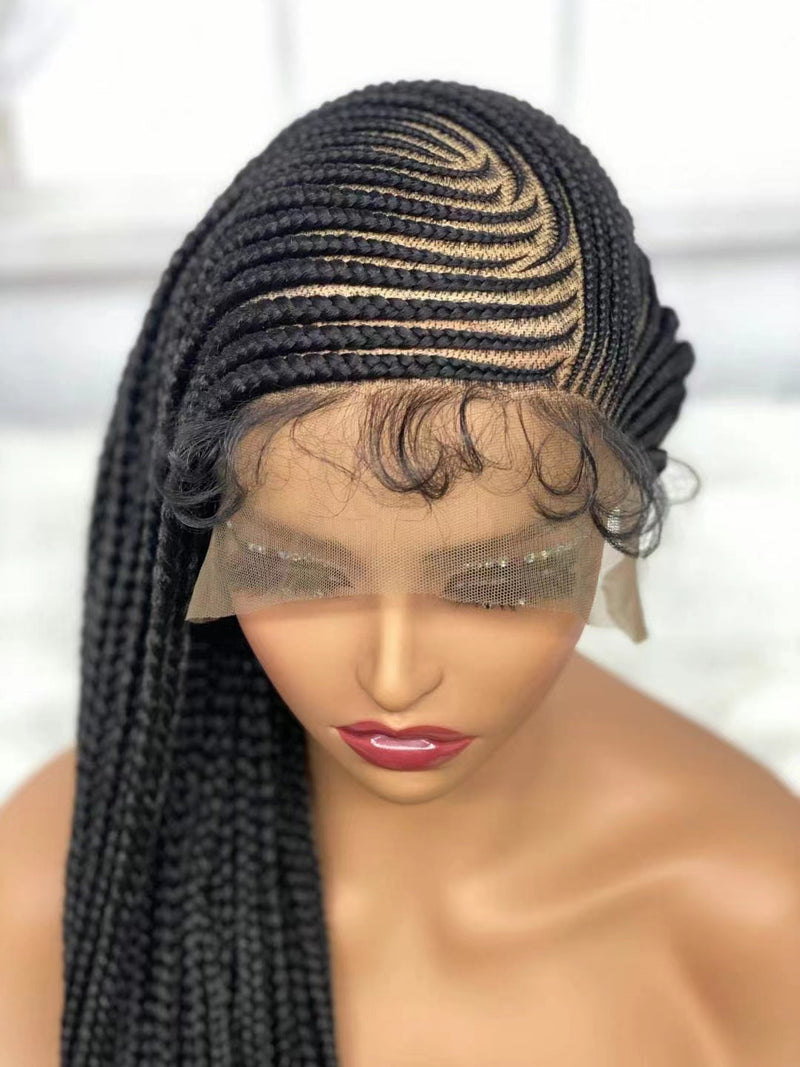 Long straight lace dreadlocks wig, view 4 - MRSLM