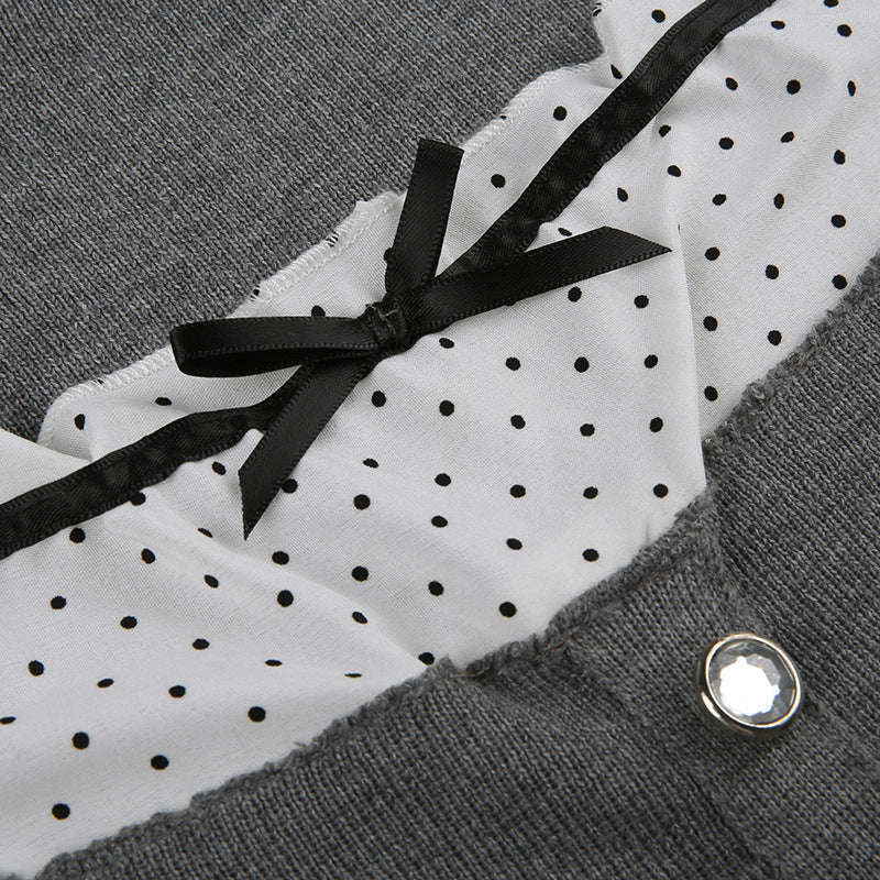 square collar short sleeve knit tee, view 7 - MRSLM