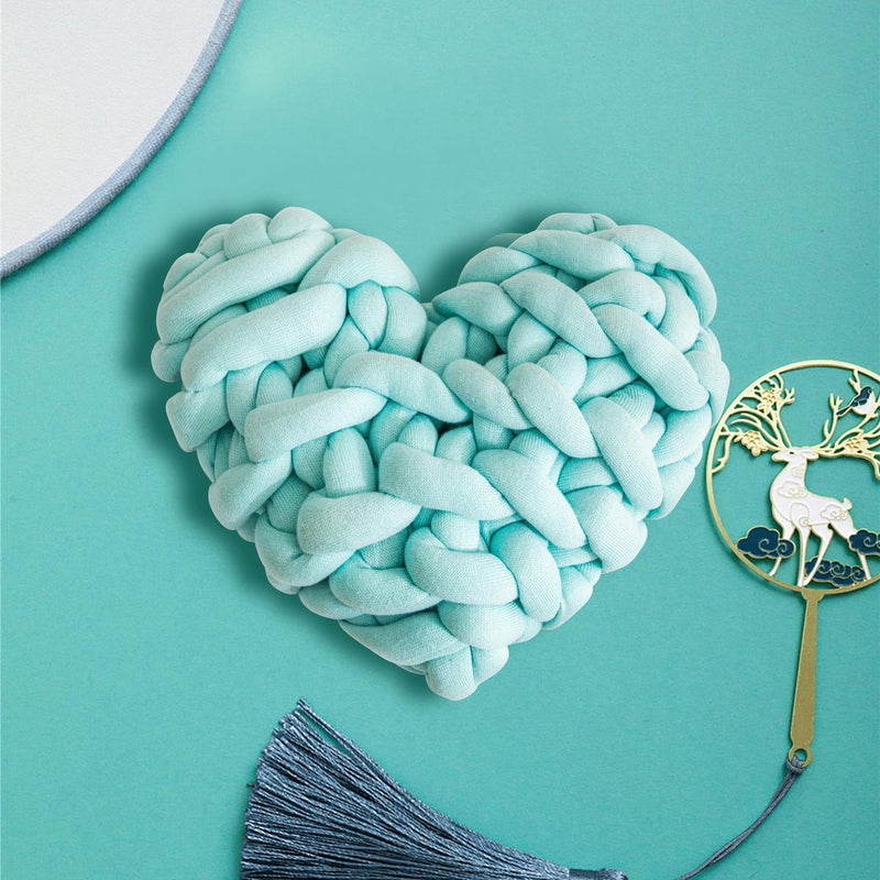 heart-shaped decorative knot cushion, view 14 - MRSLM