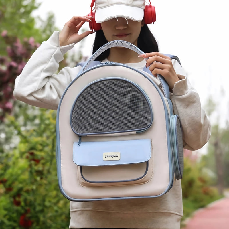 breathable foldable cat backpack, view 10 - MRSLM