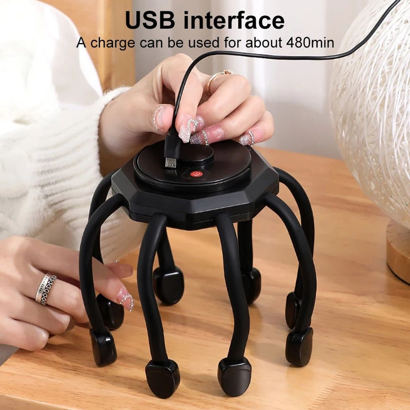 Electric octopus claw scalp massager, view 4 - MRSLM