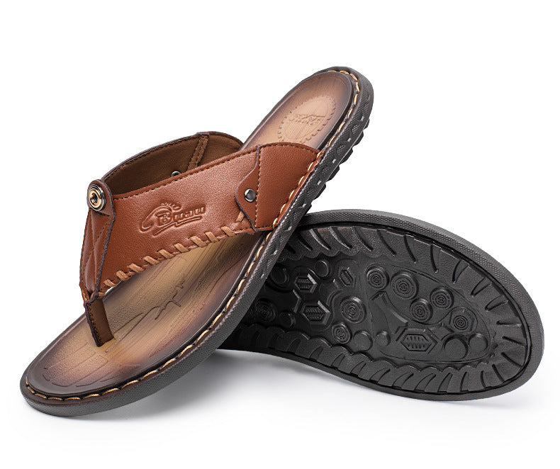 men's large size summer slippers, view 2 - MRSLM