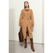 women's long wool coat, view 2 - MRSLM