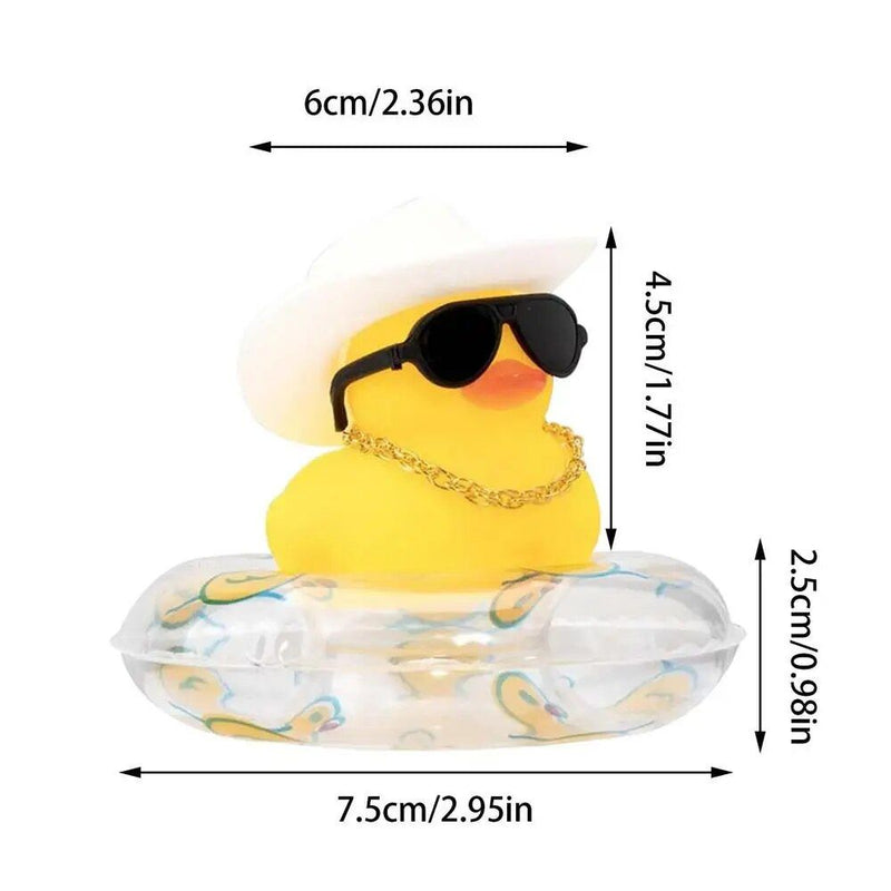 mini rubber duck car ornament, view 3 - MRSLM