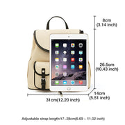women's soft pu leather backpack, view 7 - MRSLM