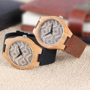 men's slim pattern dial quartz watch - MRSLM