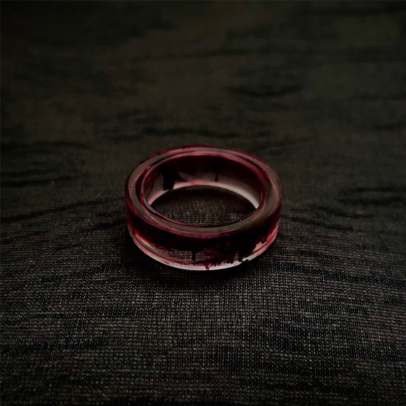 halo dyed crystal resin ring, view 4 - MRSLM