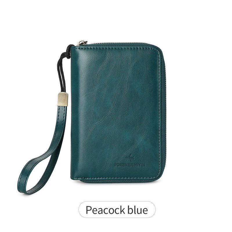 retro business PU leather passport wallet, view 10 - MRSLM