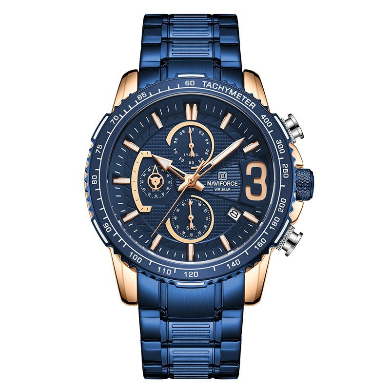 large dial waterproof luminous watch, view 7 - MRSLM