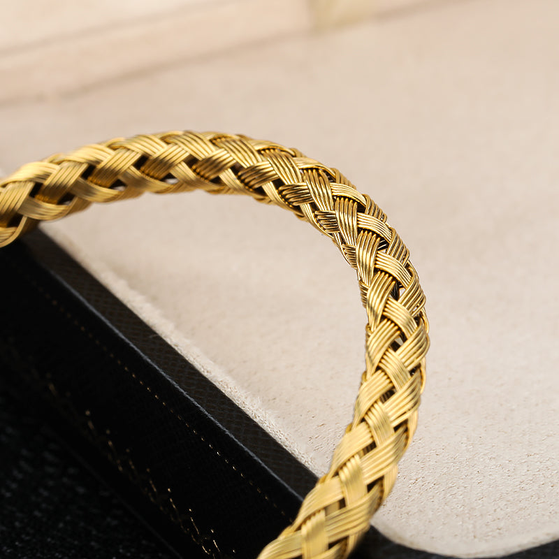 Woven charm bracelet, view 7 - MRSLM