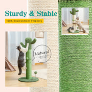 cactus cat scratching post, view 5 - MRSLM