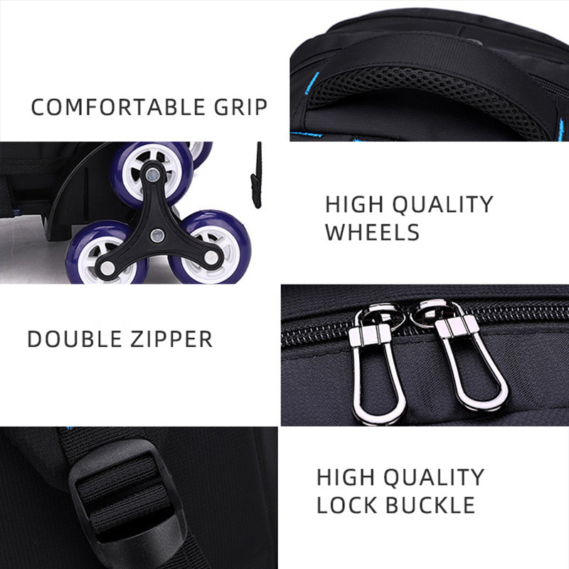 double shoulder travel backpack, view 4 - MRSLM