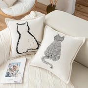 cat print cushion cover, view 8 - MRSLM