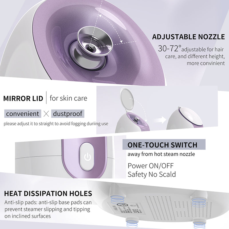 nano hot steam facial sprayer, view 4 - MRSLM