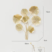 modern fairy-themed iron wall hanging, view 2 - MRSLM