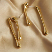 geometric drop earrings, view 8 - MRSLM