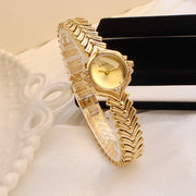 Women's bamboo chain quartz watch, view 2 - MRSLM
