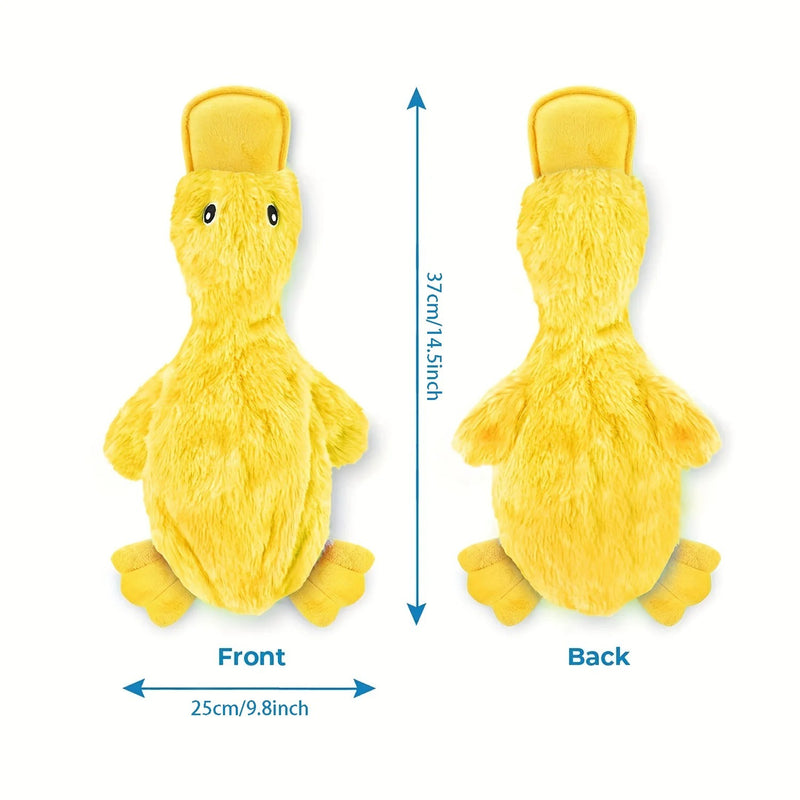 small dog plush squeaky duck toy, view 7 - MRSLM