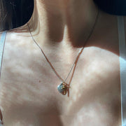 peach heart cross necklace - MRSLM