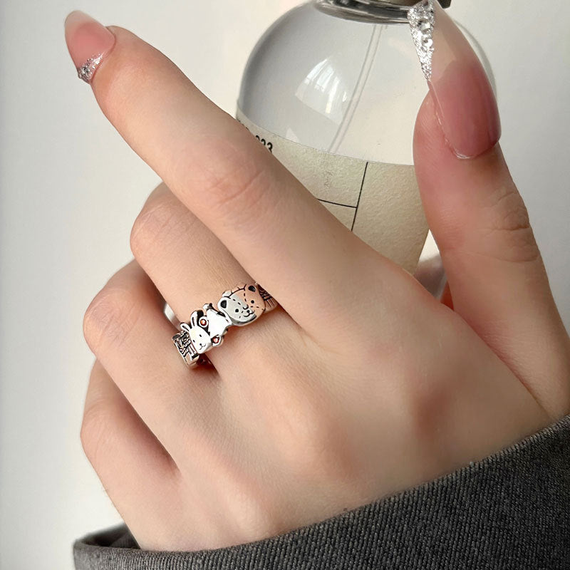 women's sterling silver animal ring, view 4 - MRSLM