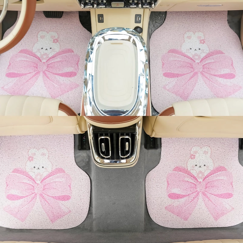 Cute bow cartoon car floor mats, view 6 - MRSLM