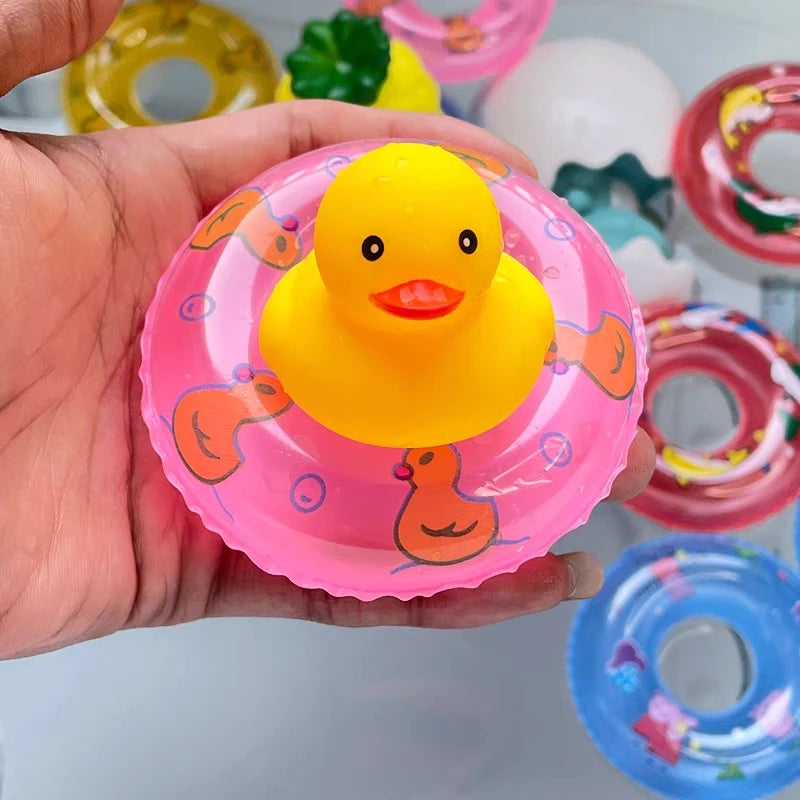 kids' mini swim ring bath toys, view 5 - MRSLM