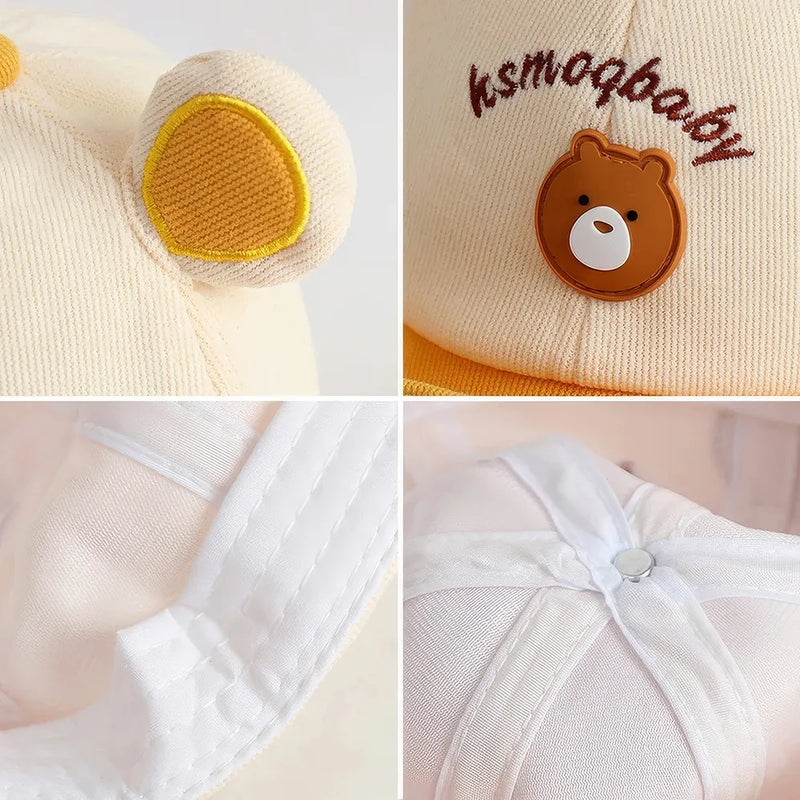 cute bear-ear baby hat, view 11 - MRSLM