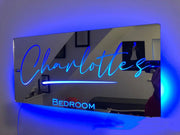 personalized name mirror light, view 2 - MRSLM