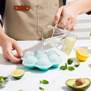 7-hole spherical silicone ice mold, view 5 - MRSLM