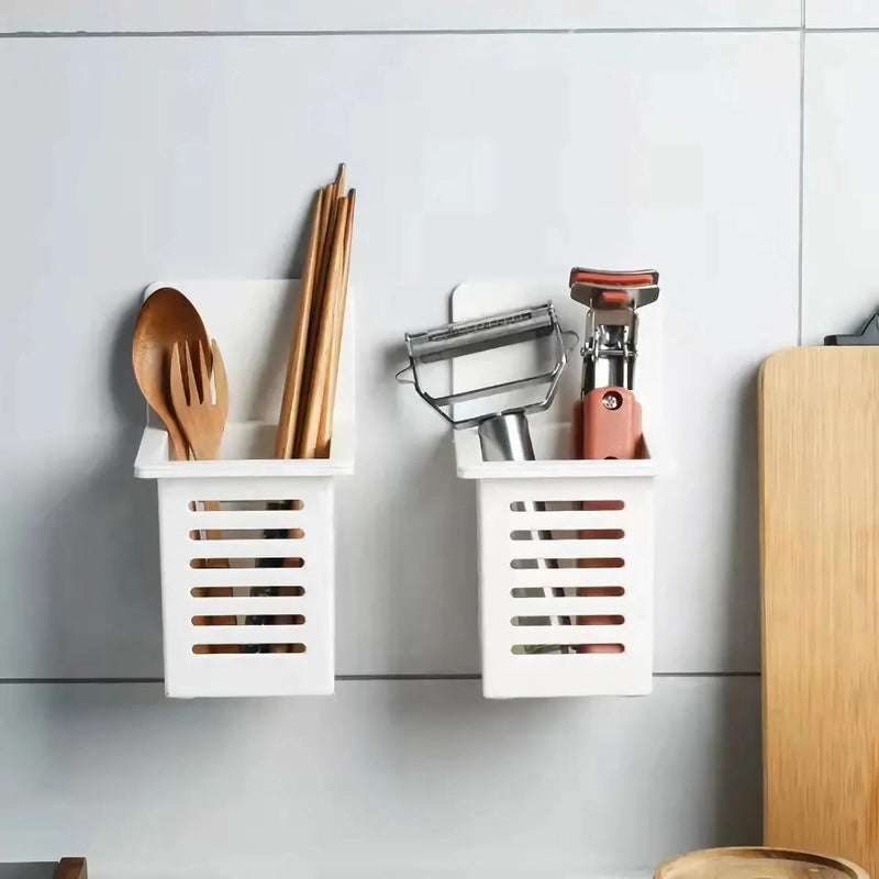 Wall-mounted toothbrush and cosmetic holder, view 2 - MRSLM